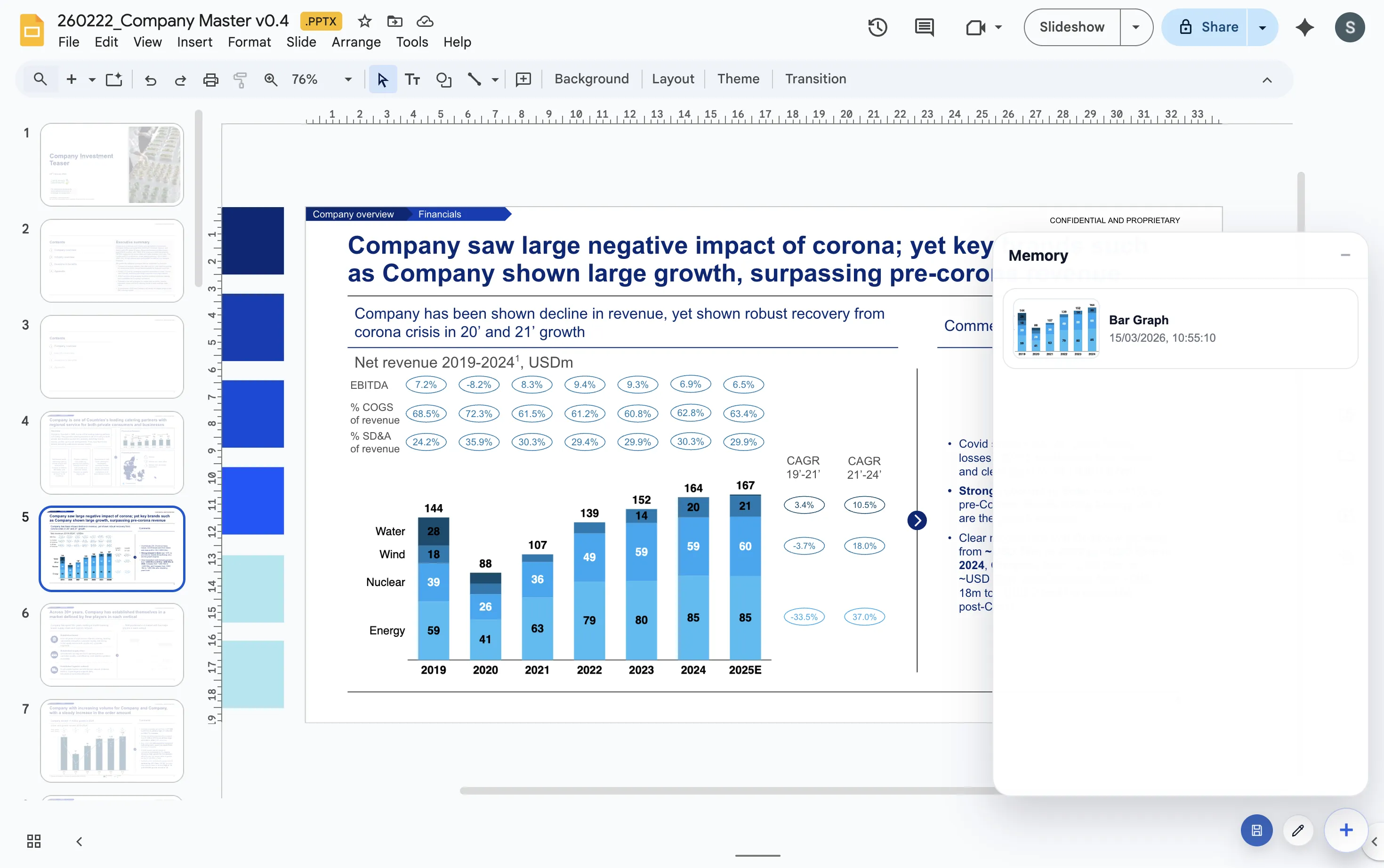 ChartKit chart workflow for consulting-style Google Slides decks.